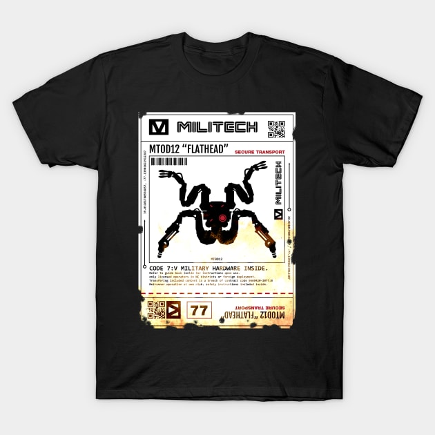 flathead robot, cyberpunk. T-Shirt by JJadx